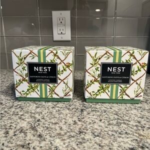 TWO large holiday NEST New York candles (NEW)